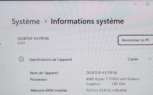 Lenovo IdeaPad 1 15.6'' FHD | RYZEN 7 5700U | 16GB RAM | 512GB NVMe SSD | AMD RADEON GRAPHICS 2GB
