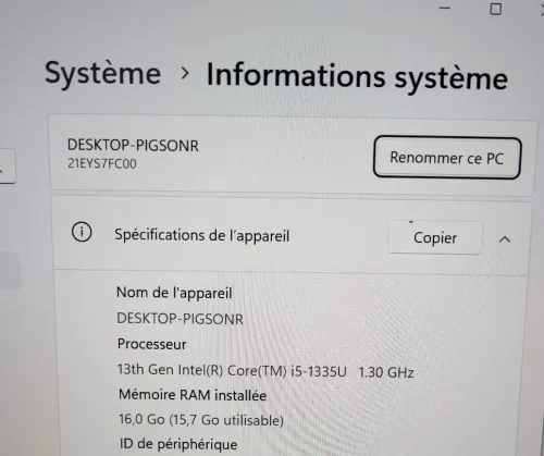 LENOVO THINKPAD X13 4 GEN FHD + TACTILE | CORE i5-1335U | 512GB NVME SSD | 16GB RAM | INTEL IRIS XE GRAPHICS