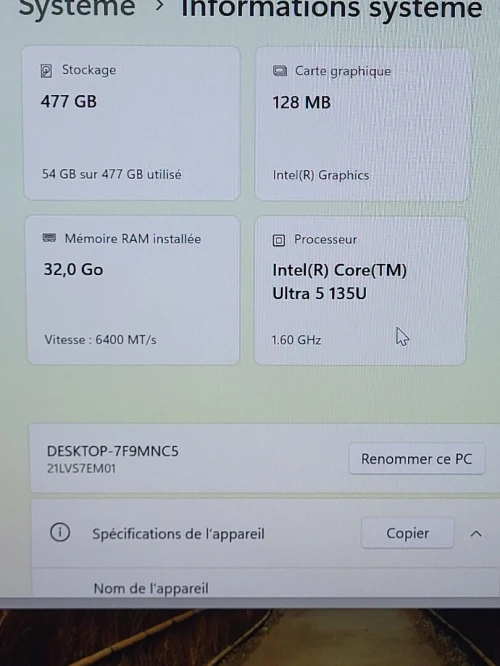 ThinkPad X13 13.3'' FHD + | CORE ULTRA 5 135U | 32GB RAM | 512GB SSD | INTEL GRAPHICS