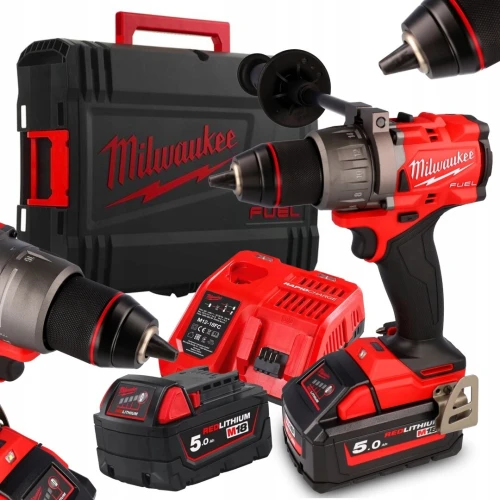 PERCEUSE VISSEUSE À PERCUSSION FUEL 18V - M18 FDD3-502X + 2 BATTERIES 18V 5 AH + 1 CHARGEUR M12-18FC MILWAUKEE + Coffret HD Box - NEUF JAMAIS UTILISÉ.