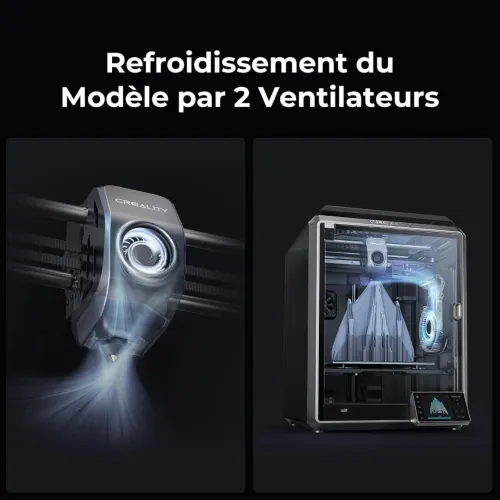 Creality K1 Imprimante 3D, 600mm/s Ultra Rapide Vitesse Impression, 300C Haute-Temp Buse