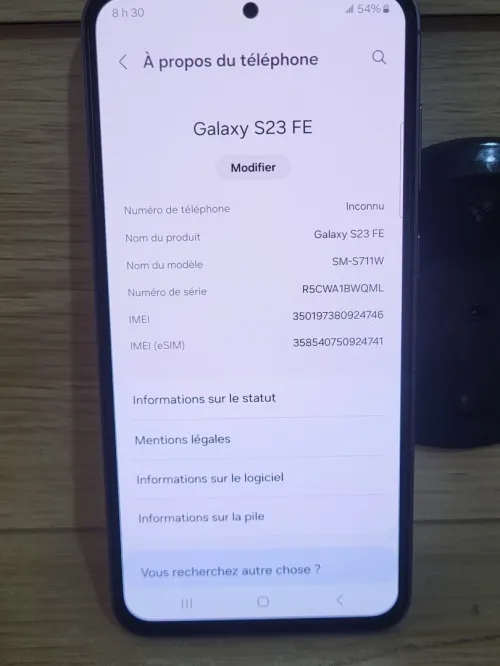 SAMSUNG Galaxy S23 FE - 128GB - Graphite - Double SIM - 8GB RAM