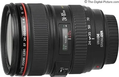Objectif Canon EF - Fonction Zoom - 24 mm - 105 mm - f/4.0 L IS USM - Canon EF - pour EOS 1000, 1D, 50, 500, 5D, 7D, Kiss F, Kiss X2, Kiss X3, Rebel T1i, Rebel XS, Rebel XSi - Canon