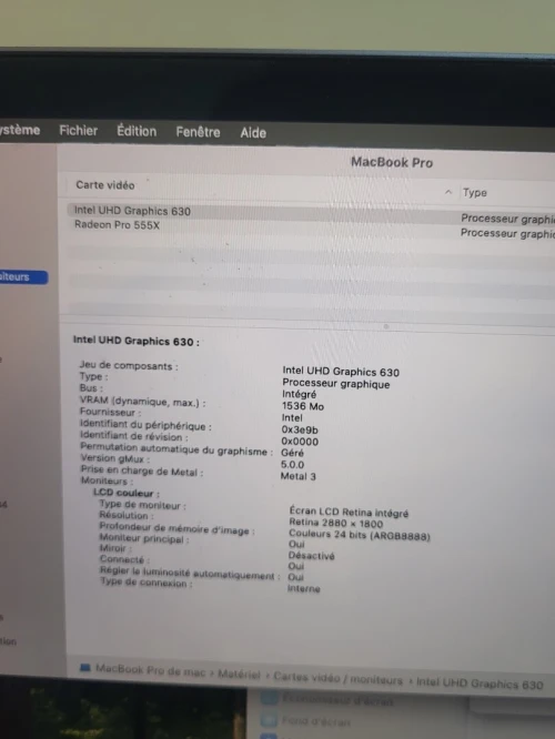 MacBook Pro 16" 2019 | INTEL CORE i7 | 16GB RAM | RADEON PRO 555X 4GB | 256GB NVMe SSD | WORKSATION