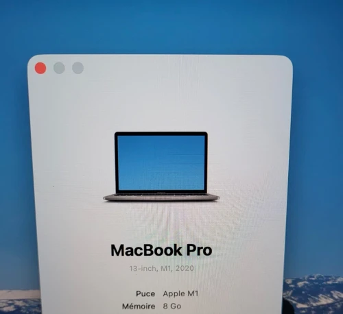 MacBook Pro M1 Gris Sideral | CPU M1 8C | 8GB RAM | 512GB SSD | COMPTAGE CYCLES 145