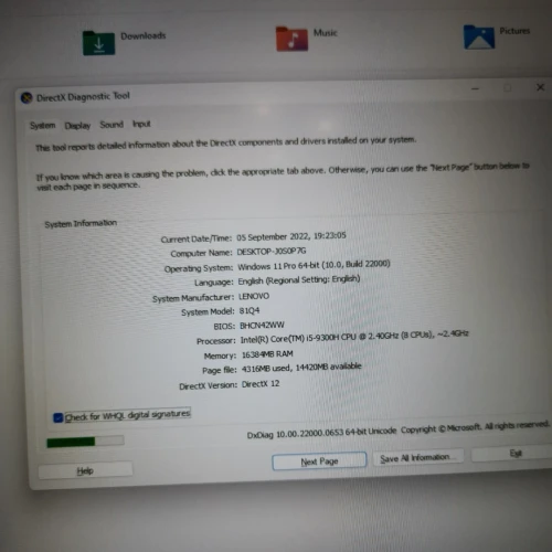 Lenovo legion 5 Y540 i5 9gen/16gb ram/gtx 1660ti...