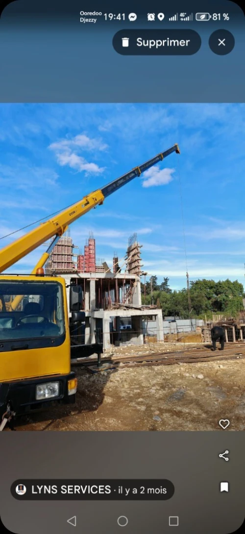 Location grue 25T xcmg / للكراء رافعة 25 طن