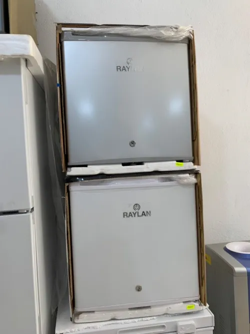 PROMO Mini Bar RAYLAN 65L Noir/Gris/Blanc avec clé 17500Da