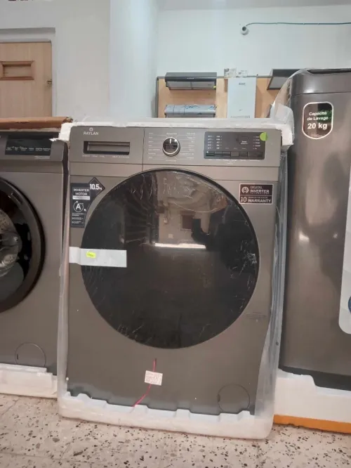  Machine à laver RAYLAN 10,5Kg Vapeur 10ans ضمان Gris Manhattan 56000Da