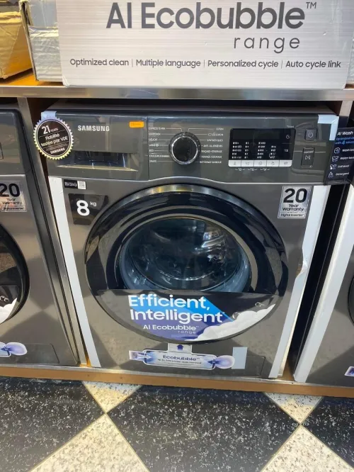 PROMO Machine à laver SAMSUNG Automatique 8Kg 1400Tr/mn Blanc 67000Da/Inox 69000Da