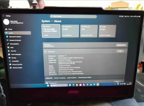 MSI Cyborg 15 B13WFKG