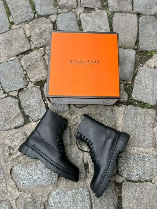 Bottes salviano noire high qualité 