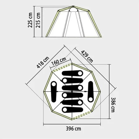 TENTE 8 PLACES