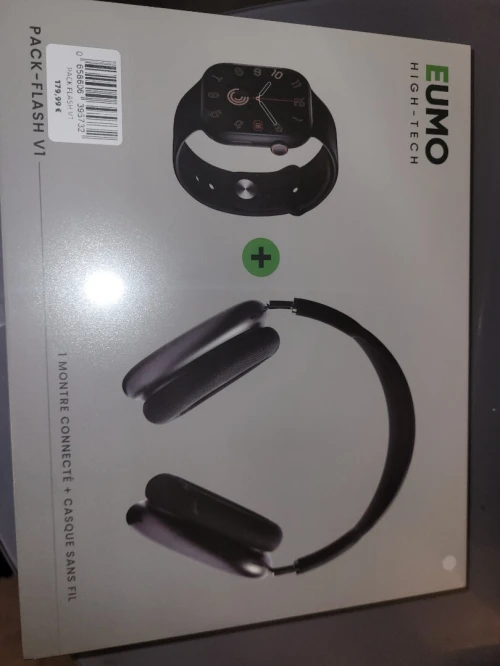 Pack casque + montre connecté  neuf sous garantie.