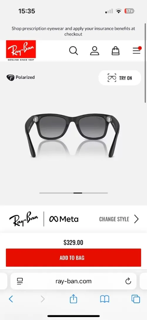 Ray ban Meta lunette caméra 