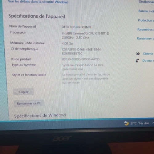Pc de bureau lenovo TinkCenter M73