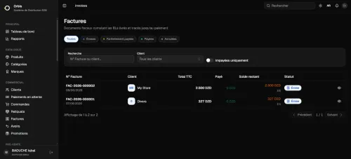 Orbis: Logiciel de gestion pour distributeurs & grossistes (commandes, stock, livraison, facture)
