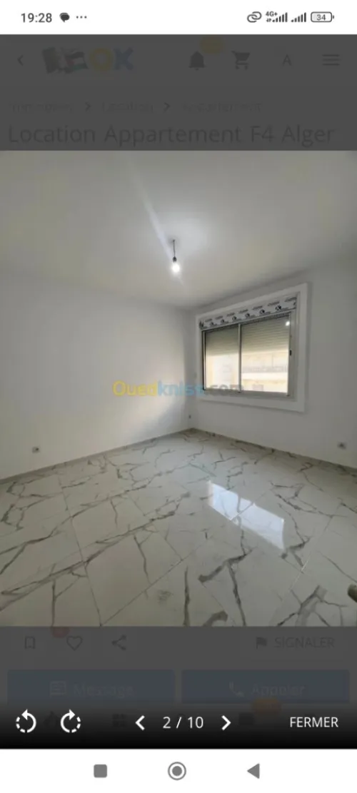 Location Appartement F4 Alger Ouled fayet 4
