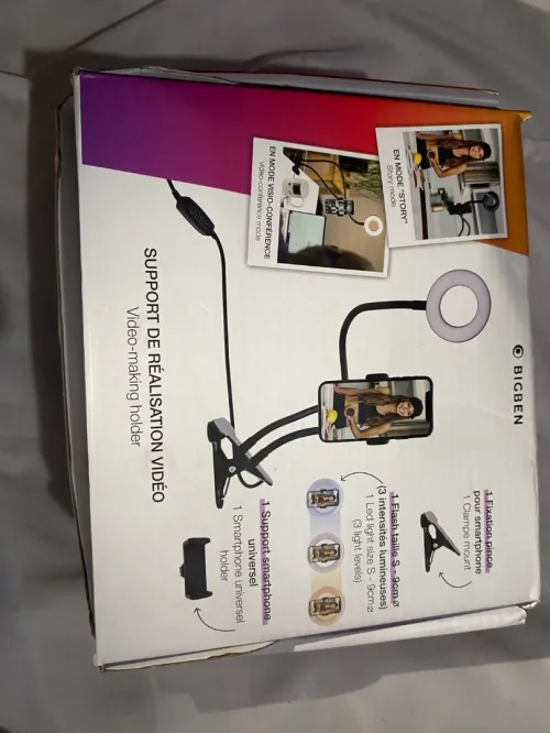 Caméra casque ring Light support CD