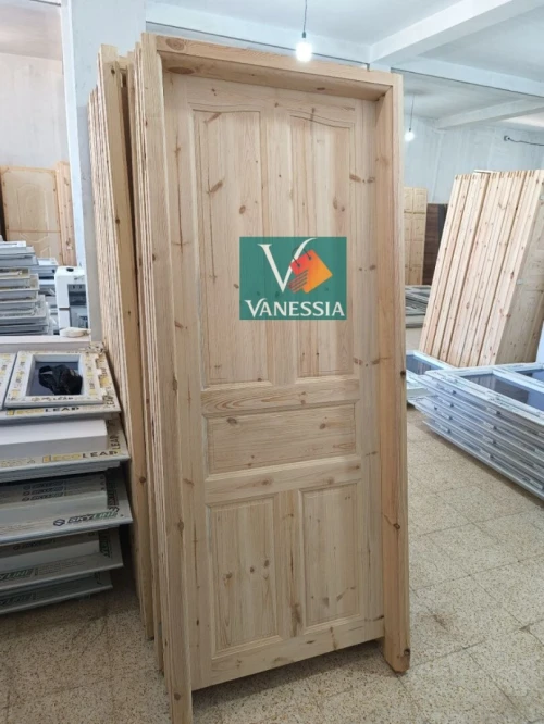  Porte chambre avec cadre en bois rouge