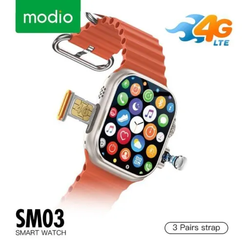 ساعة ذكية Modio SM03 بشريحة SIM  مكالمات وكاميرا