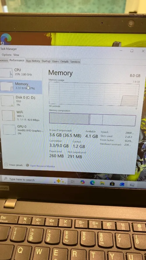 Lenovo X390 i5-8TH 8RAM 256SSD 13pouces