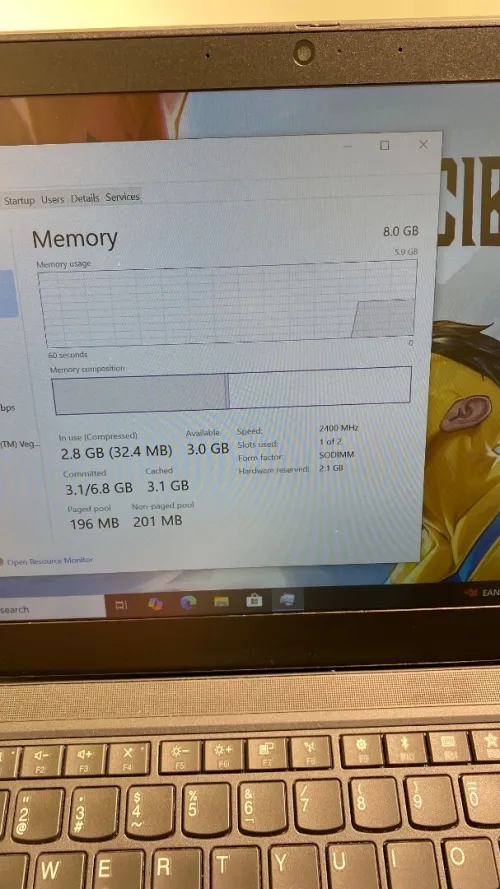 LENOVO T495 RYZEN 5 pro 3500U 8RAM 256SSD
