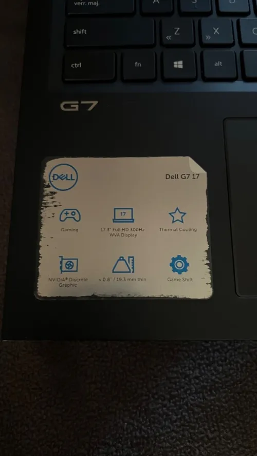 Dell G7 7700 i7 10750h rtx 2070 8go 300hz