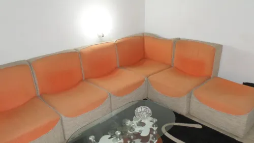 Salon Orange/créme en L