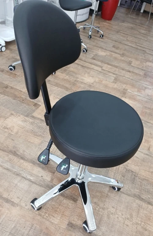 Tabouret rond avec dossier 