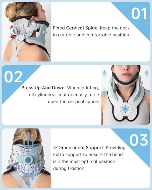 Collier de traction cervical gonflable 