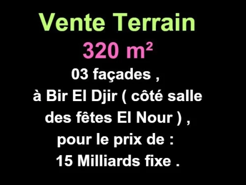 Vente Terrain Oran Bir el djir