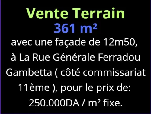 Vente Terrain Oran Oran