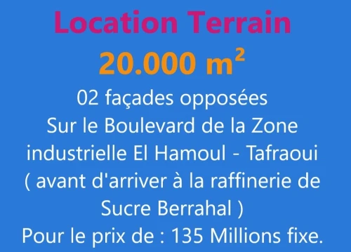 Location Terrain Oran Tafraoui