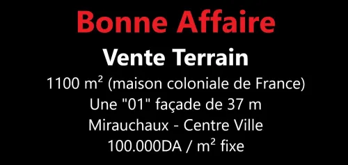 Vente Terrain Oran Oran
