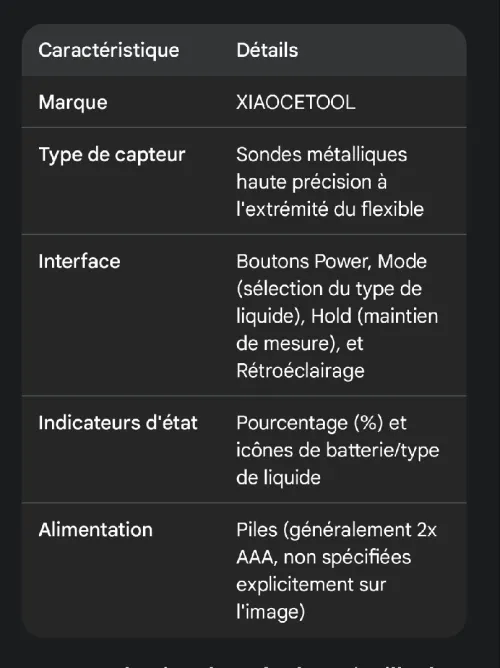Testeur de Liquide de Frein Numérique XIAOCETOOL