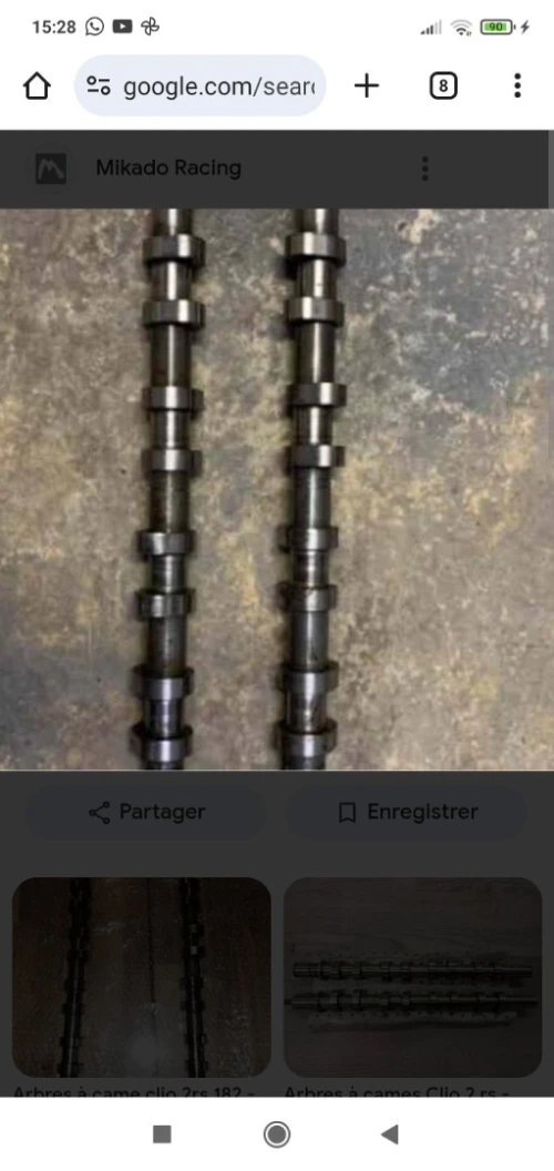 Arbre a came moteur Renault 2.0L 16 soupapes plus boîte à vitesse moteurs 2.0L 16 soupapes