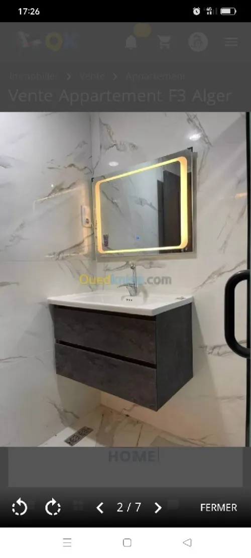 Vente Appartement F4 Alger Bordj el kiffan