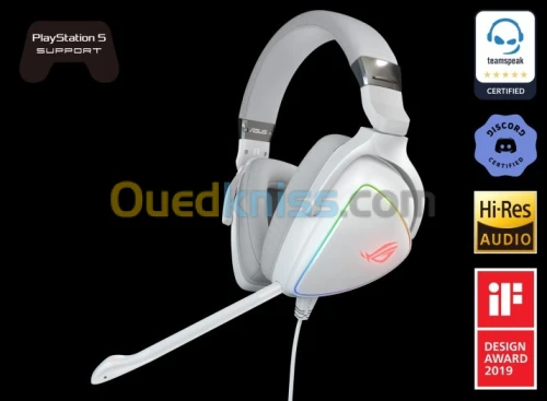 CASQUE ASUS ROG DELTA WHITE EDITION