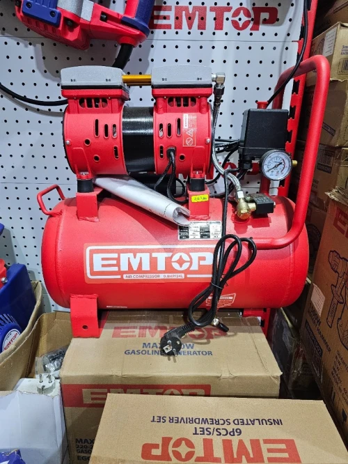 Comprisseur silencieux 24L 600w emtop
