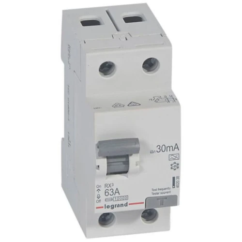 Interrupteur différentiel 63A - type A 30mA LEGRAND
