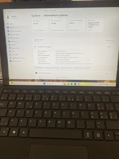 Microsoft Tablette Surface pro 7