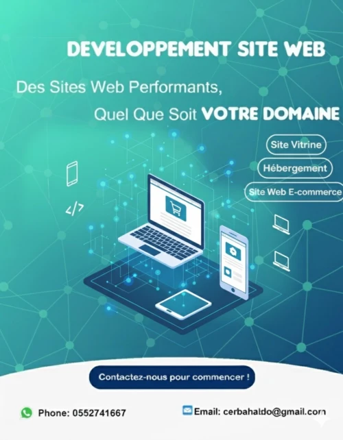 Création de Sites Web Professionnels Responsive Design & E-commerce