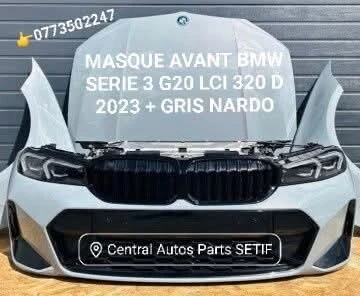 Masque avant Parchouk capot aille phare BMW 320 D G20 LCI 2023 + M gris nardo