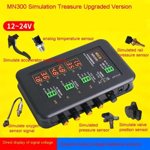 MN300 simulateur de capteur automatique testeur de Signal Automobile Rail d'accélérateur de voiture capteur de débit de pression d'huile d'oxygène générateur de Signal
