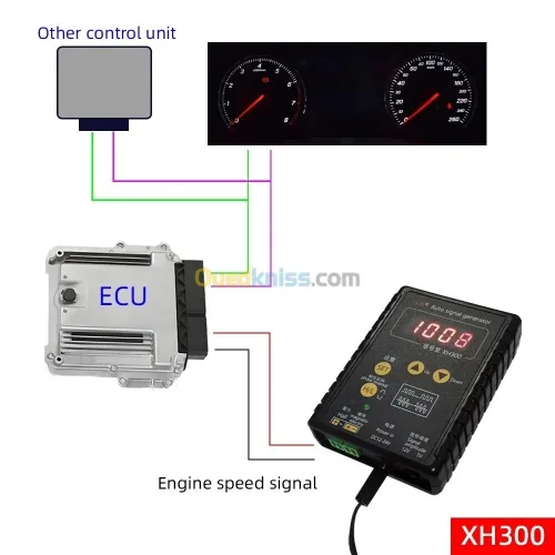 Nouveau générateur Signal Automatique XH300 voiture ABS CKP Signal Hall capteur de vitesse de véhicule simulateur de Signal sortie 1Hz-8KHz