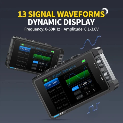 FNIRSI DS215H Oscilloscope numérique portable 2 en 1 avec générateur de signaux