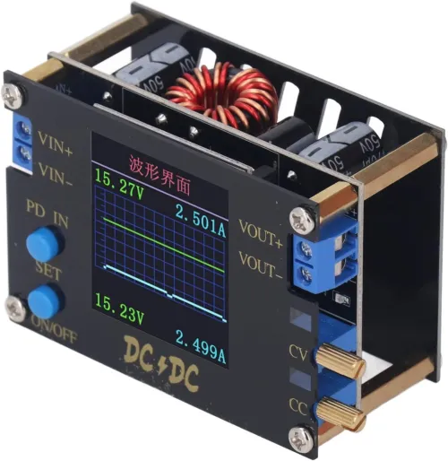 DC DC Convertisseur existent Boost/Buck CC CV Power Tech 0.5 to30V 3A Voltmètre d'Alimentation Régulée Réglable