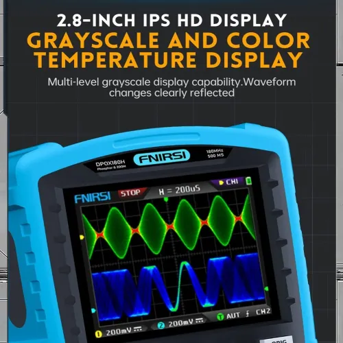 Oscilloscope Générateur de signal numérique de Fonction 2 en 1 FNIRSIDPOX180H