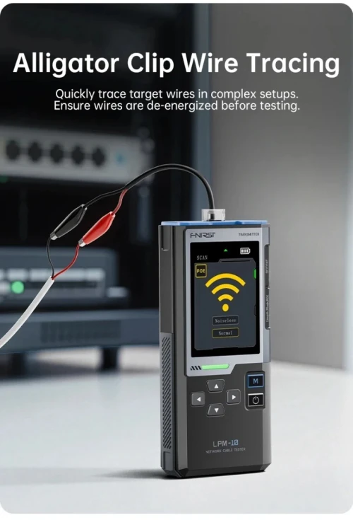 FNIRSI LPM-10A  Testeur de Câbles Intelligent RJ45 / RJ11